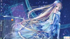 动漫唯美少女Win7主题